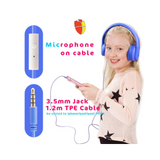 Classroom Headphone Set (24 Almost Unbreakable Blue, 4 Pole, USB, or USB-C)