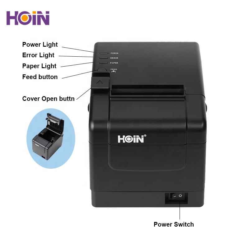 Hoin H806 80mm Direct Thermal Receipt Printer with Auto Cutter