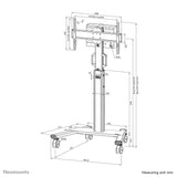 Neomounts FL50S-825 MOVE Mobile Floor Stand