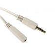 3m 3.5mm white Stereo Extension Cable (M to F)