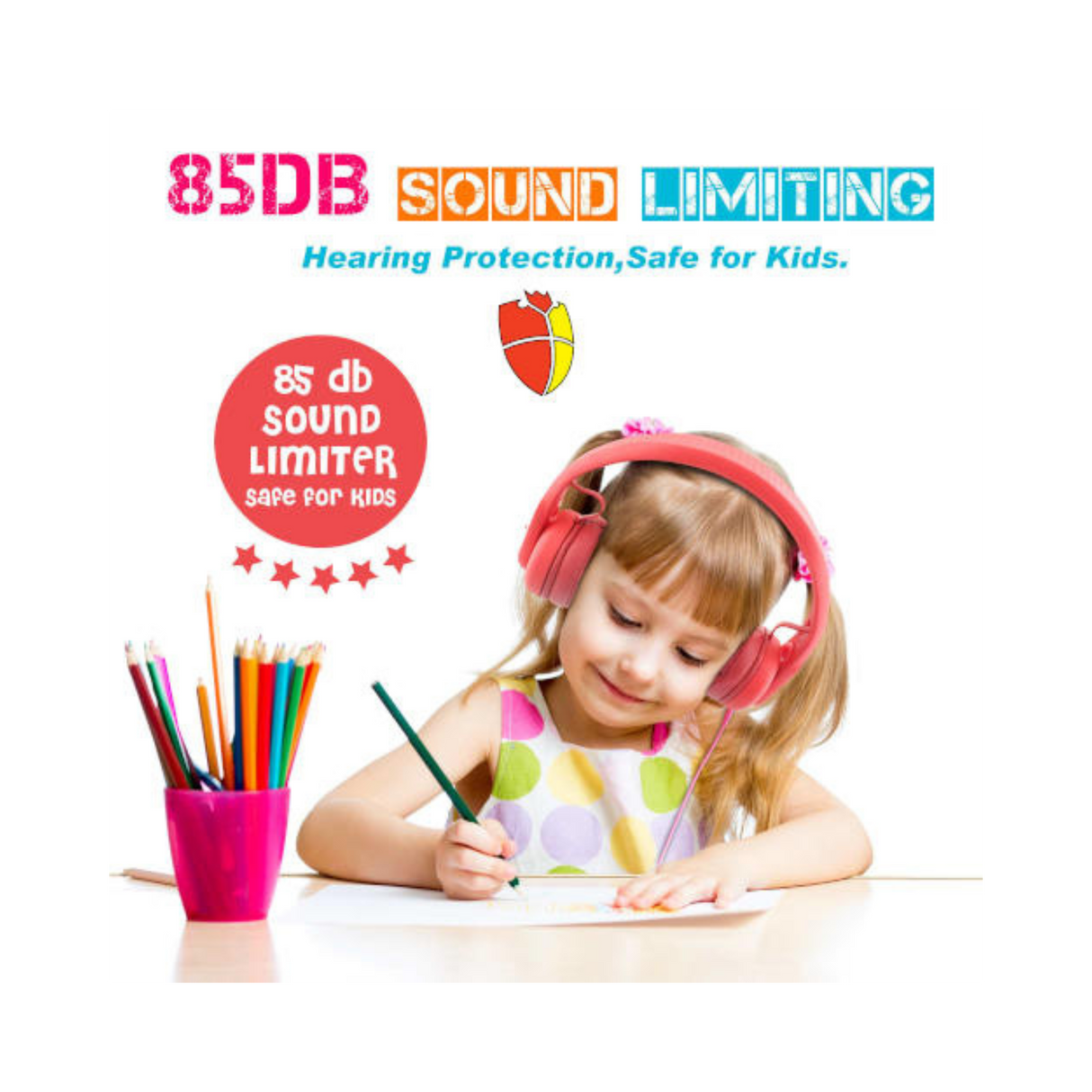 Classroom Headphone Set (32 Unbreakable, 4 Pole Red)