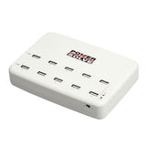 10 Port USB Charging Hub White PLV60