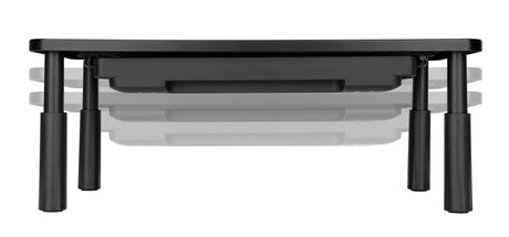 Black Height Adjustable Monitor/Laptop Stand with Drawer
