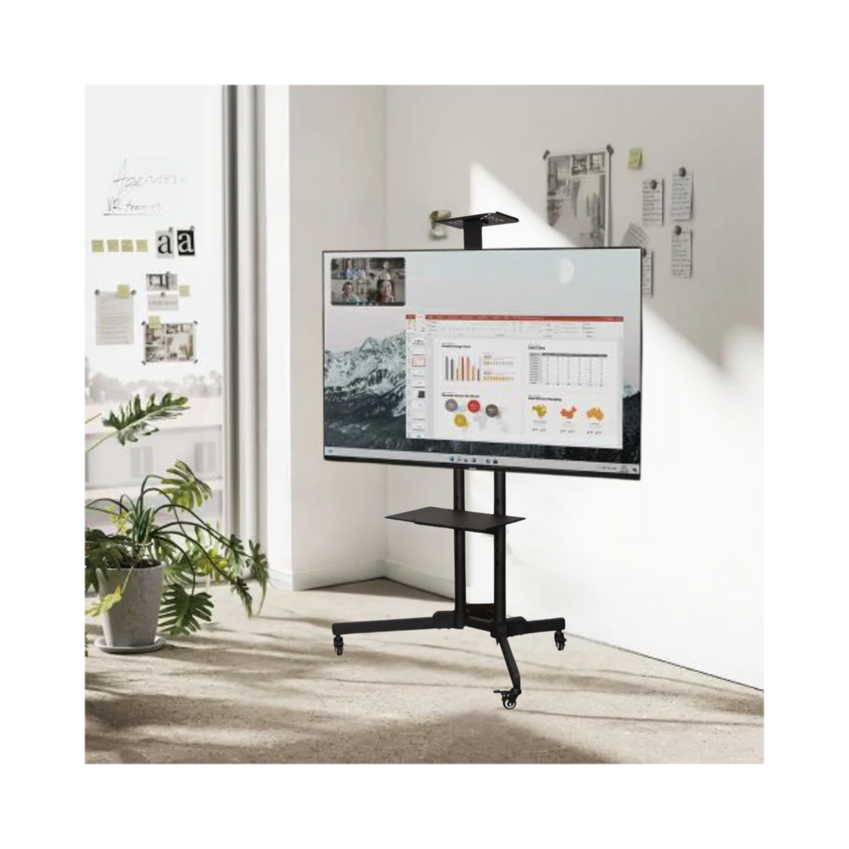 Mobile Screen Trolley Max weight 50Kgs