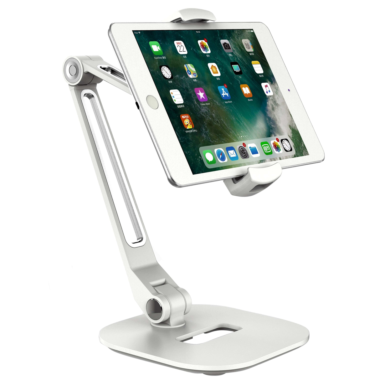 Smartphone Tablet Holder White Desktop Stand